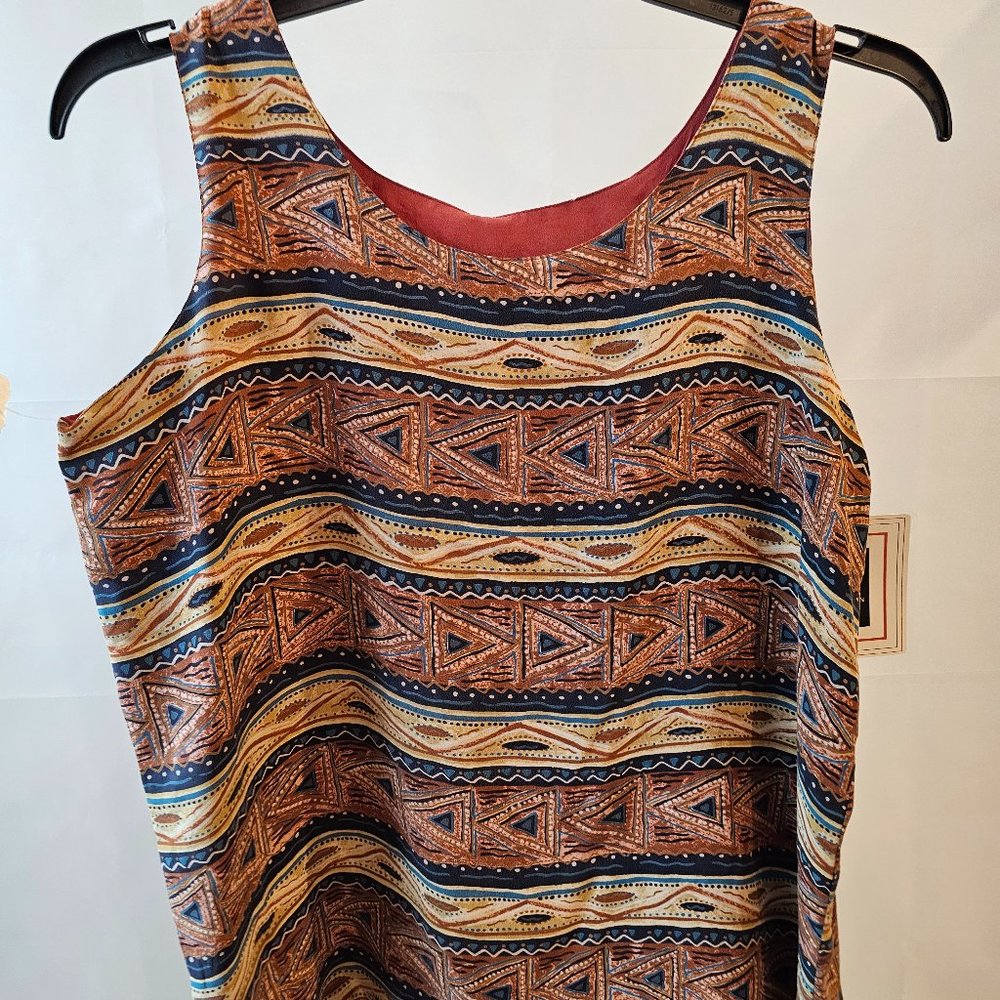 NWT Reversible Silk Tank Top Stunt Collection, Size S